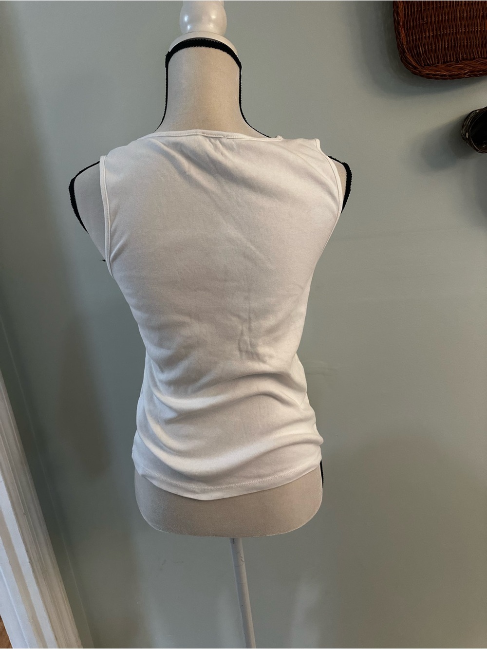 J. Crew White Scoop Neck Tank Top - Picture 3 of 4